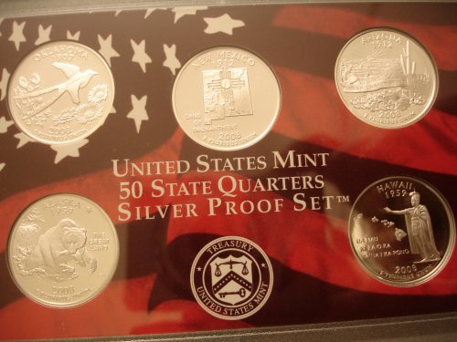 2008 Silver Proof Quarter Reverse