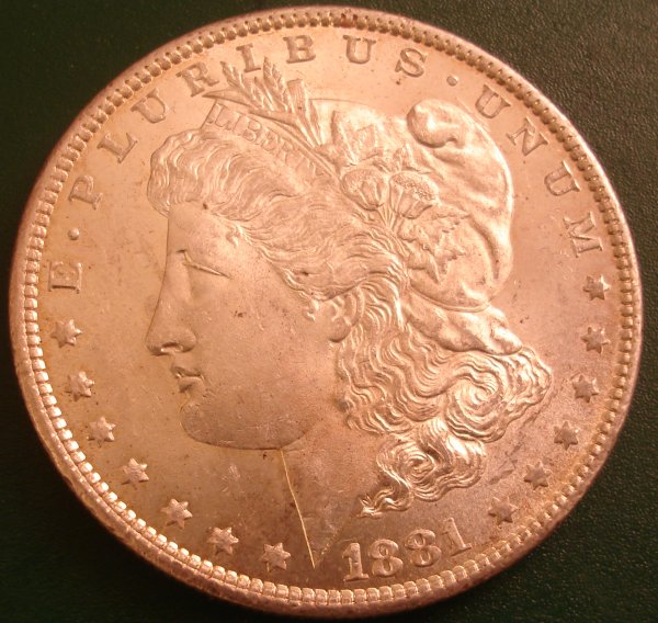 1881 Morgan O Obverse