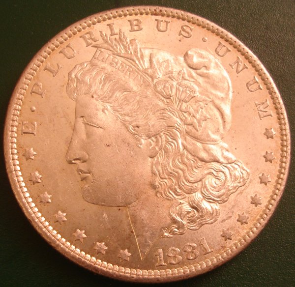 1881 Morgan O Obverse