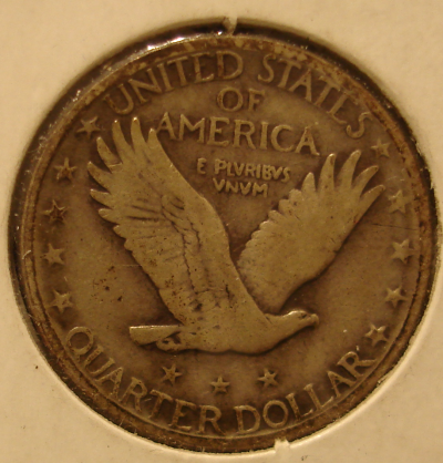 1929 D Standing Liberty Quarter Type II Reverse