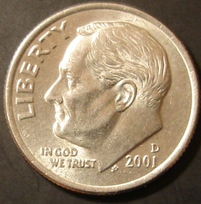 2001 -D Obverse Dime