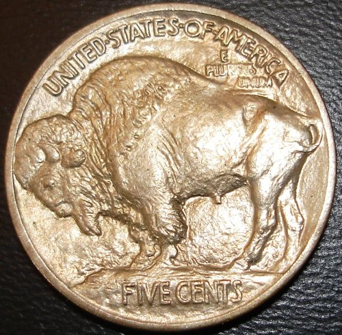 Reverse 1913 Type One Buffalo Nickel