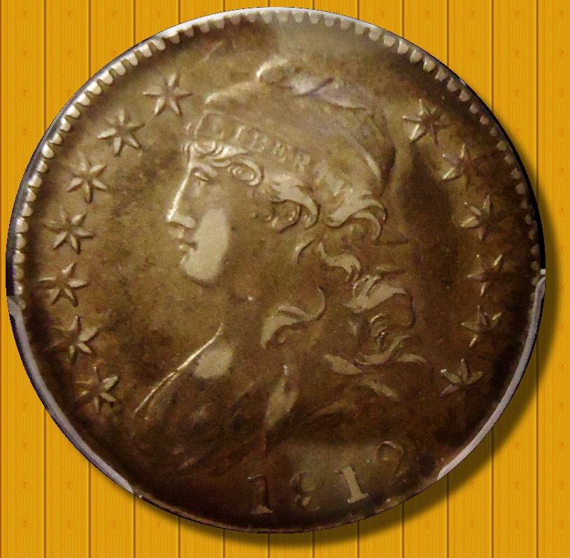 1812 Double Edge Lettered XF45 in a PCGS slab