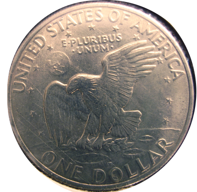 1971 -D Eisenhower Dollar FEV Variety