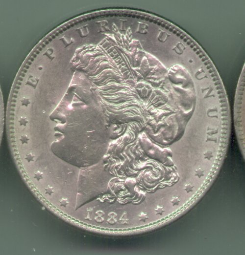 Morgan 1884 Obverse