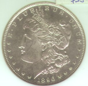 Morgan 1886 Obverse