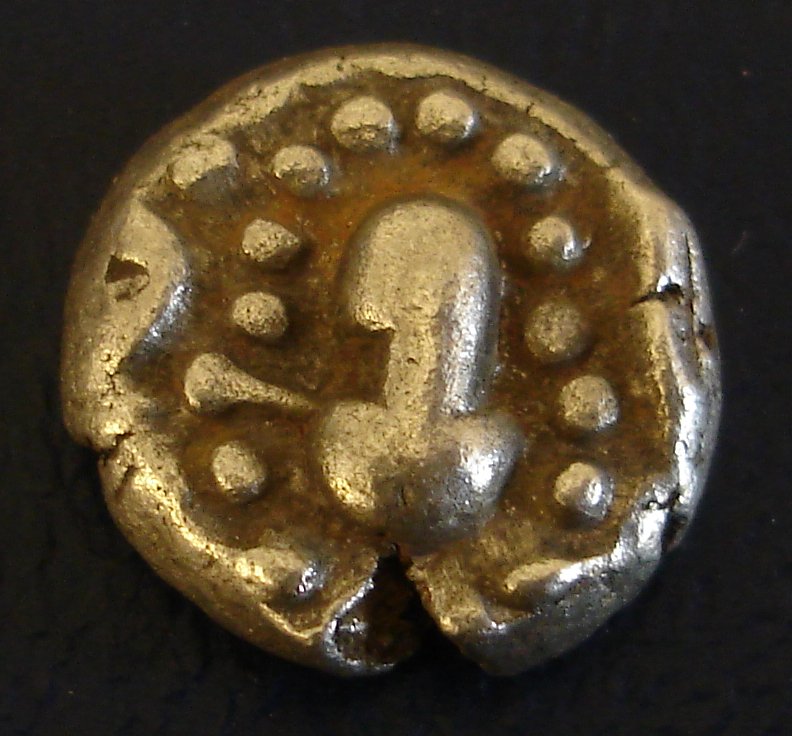 Indo-Sassanian Gadhaya Paisa Saurastrat Obverse Dated 800-950AD by the dealer