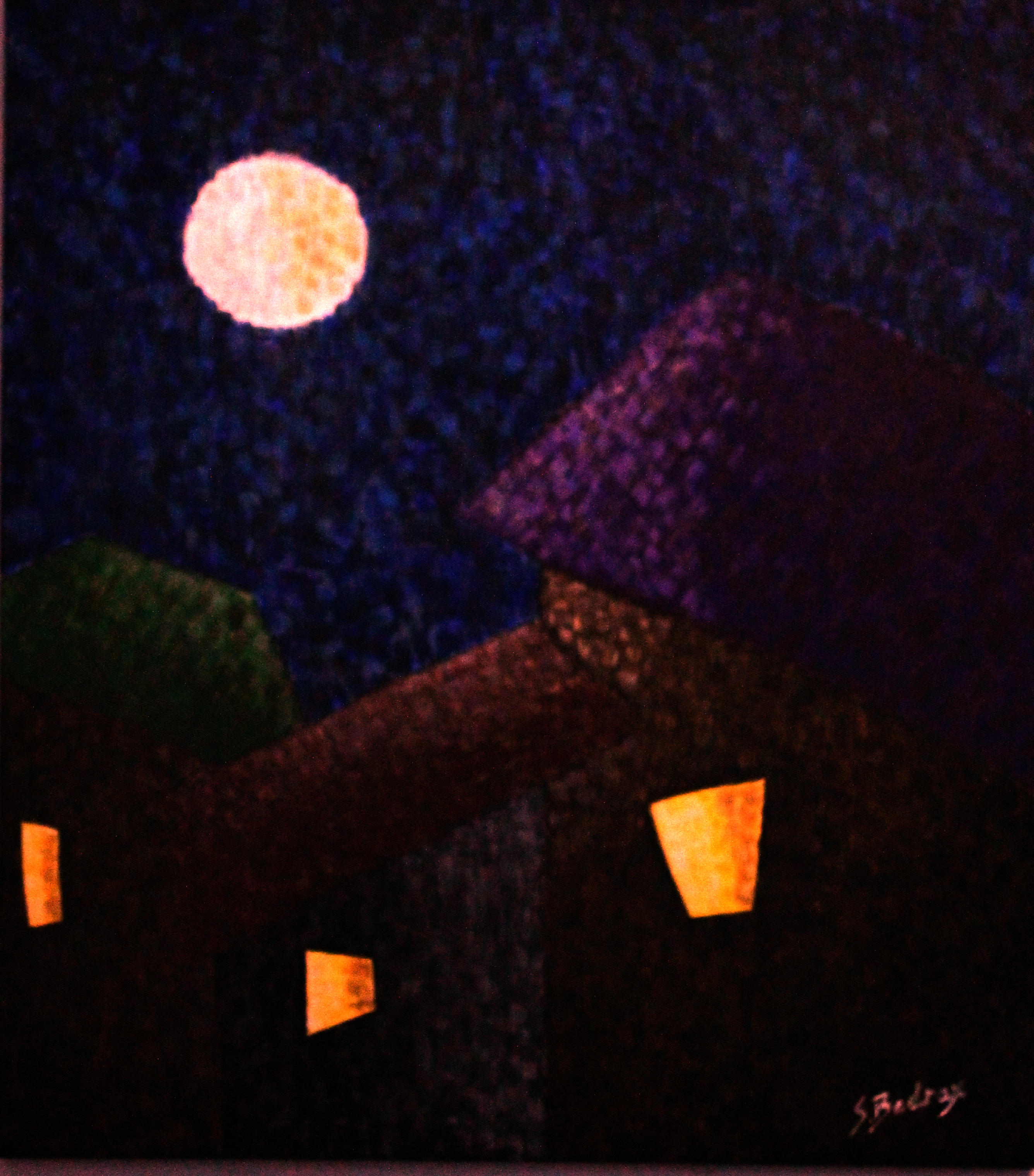 Susie Bedrax - The Village at Night