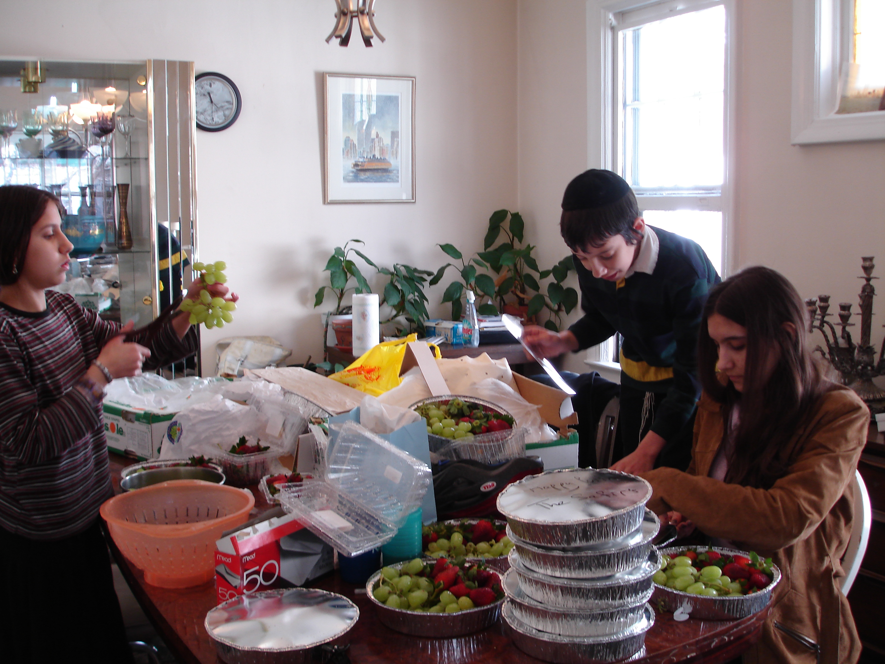 Grapes and Strawberries for Purim